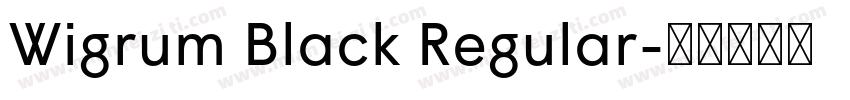 Wigrum Black Regular字体转换